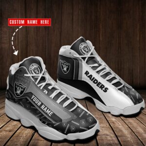 Las Vegas Raiders Air Jordan 13 Sneakers Nfl Custom Sport Shoes -  Freedomdesign