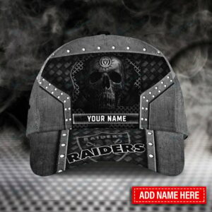 Las Vegas Raiders 3D NFL Lava Skull Classic Cap Custom Name 